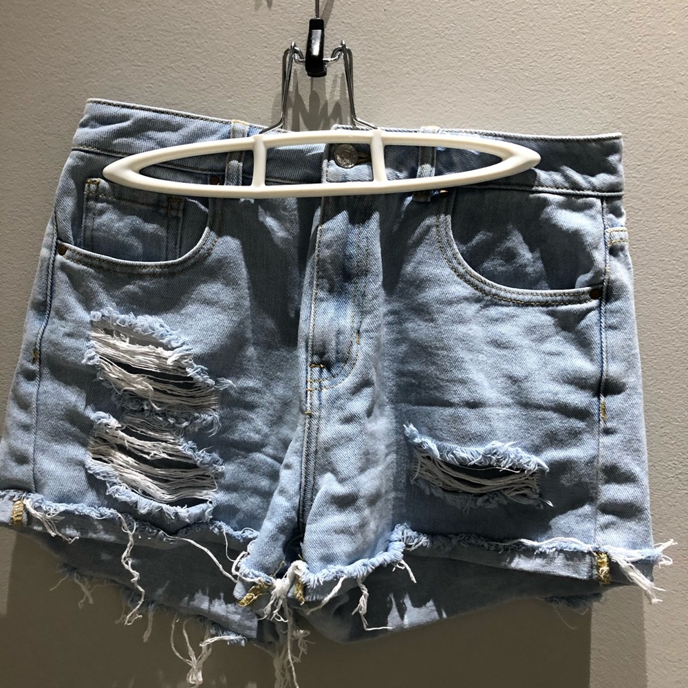 Denim shorts